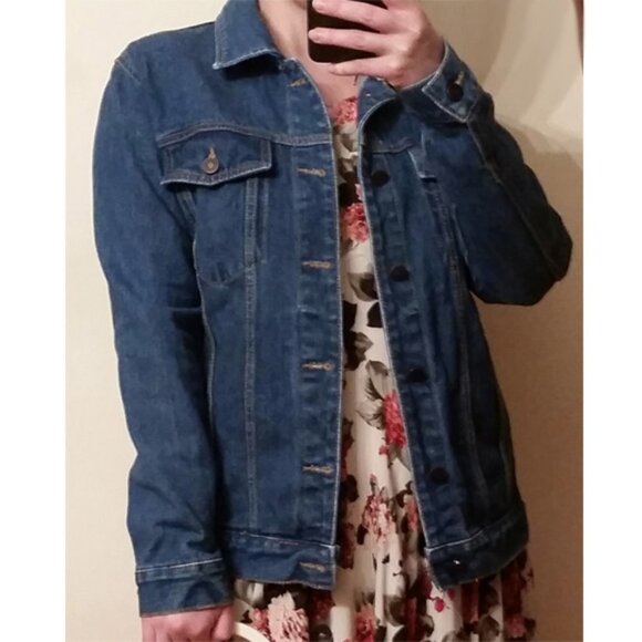 Korean brand Vincent boxy denim jacket aprox S/M - Picture 2 of 8